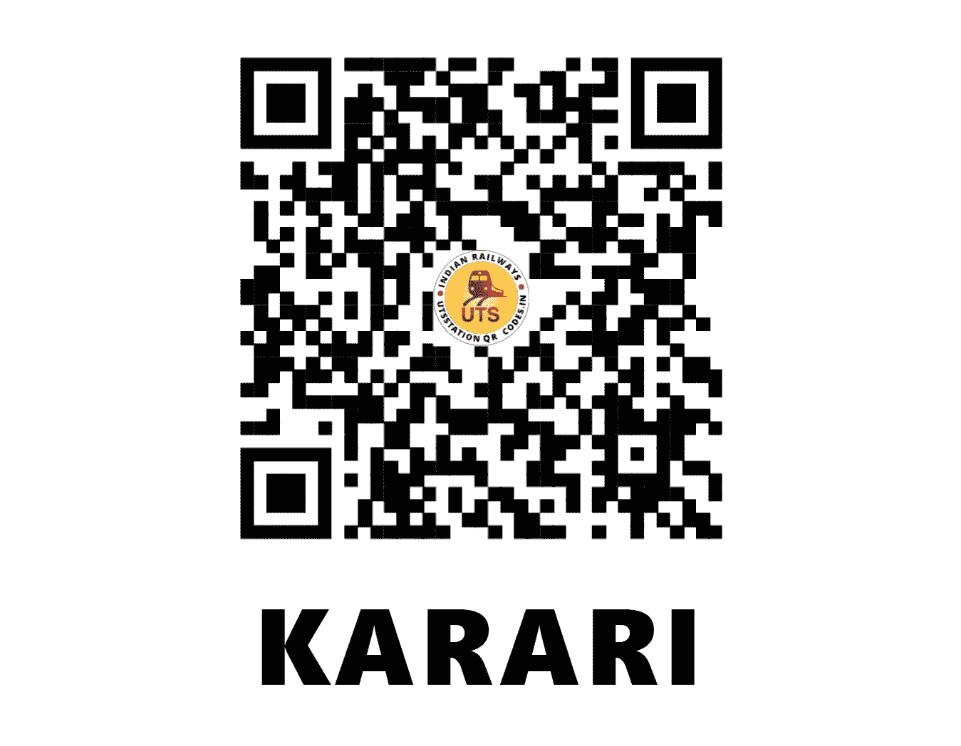 UTS QR Code for KARARI - KRQ - NC (UTTAR PRADESH)